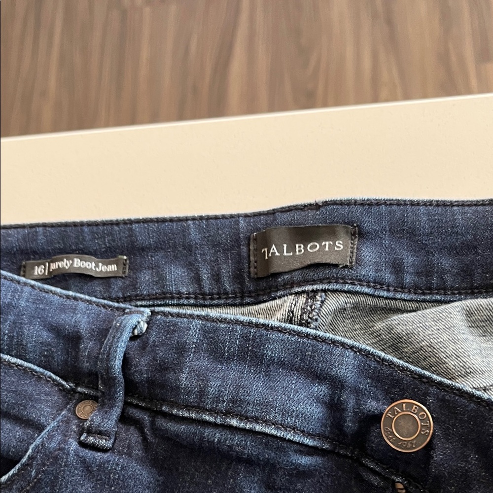 Talbots Indigo Barely Boot Jean